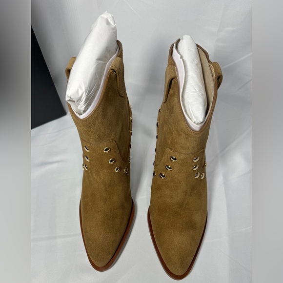 New Authentic Coach Women’s Paline Suede Bootie in Coconut Color Boots Sz 6 NIB - Picture 7 of 10